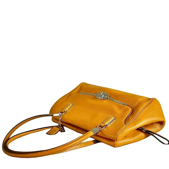 Coach Leather Madison Madeline 25166 Legacy Crossbody Satchel Bag in Saffron - Picture 16 of 16